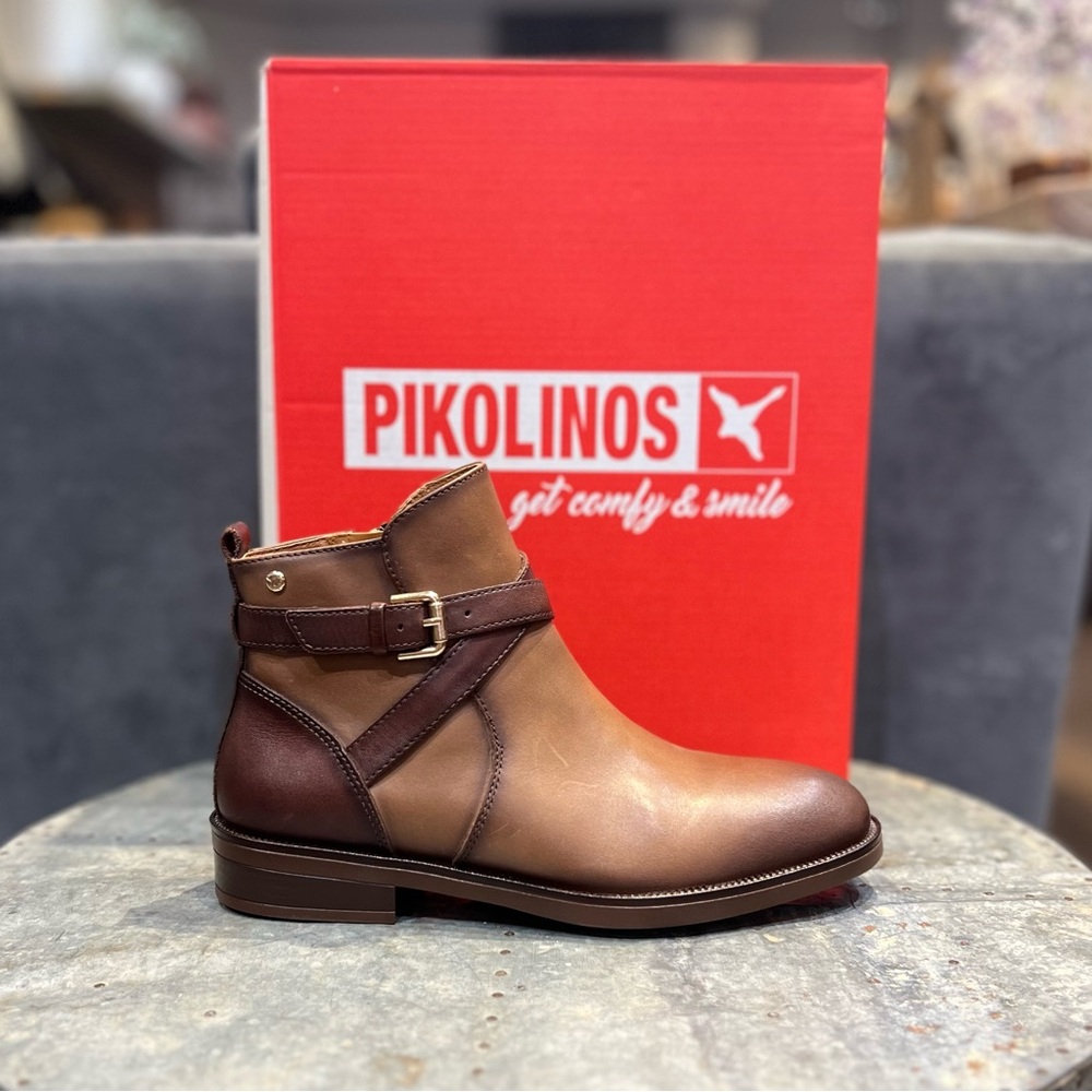 PIKOLINOS Women’s Brown Leather Booties